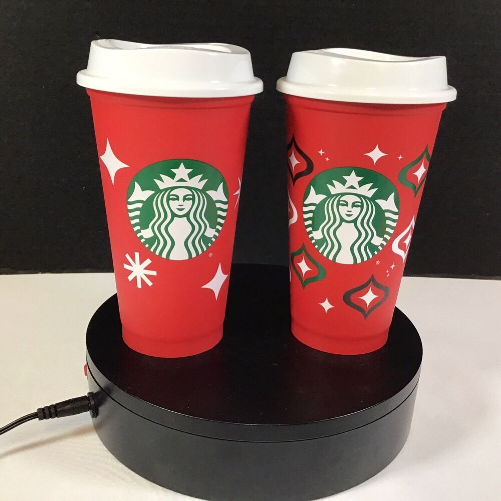 Starbucks The Red Cup Limited Edition Holiday 2013 Reusable 16oz Lot of 2